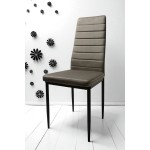 Krzesło DankorDesign Brand welur mleczno szary