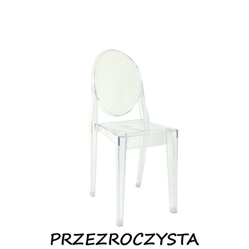 Krzesło Dankor Design Victoria Ghost przezroczysta