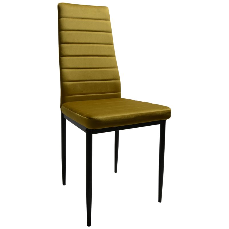 Krzesło DankorDesign Brand welur złoty
