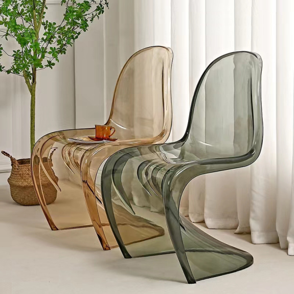 Krzesło Dankor Design Panton transparentny dymiony
