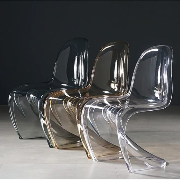 Krzesło Dankor Design Panton transparentny dymiony