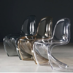 Krzesło Dankor Design Panton transparentny dymiony