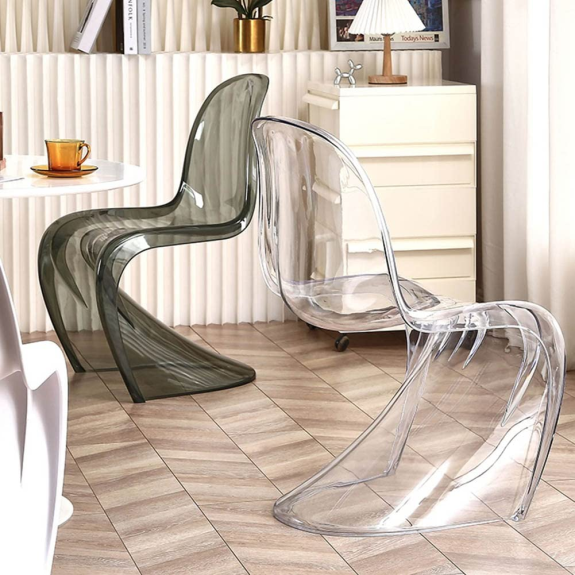 Krzesło Dankor Design Panton transparentny dymiony