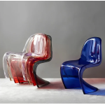 Krzesło Dankor Design Panton transparentny czerwony
