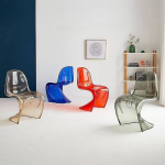 Krzesło Dankor Design Panton transparentny czerwony