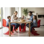Krzesło Dankor Design Panton transparentny czerwony