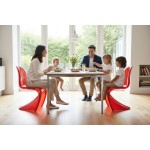 Krzesło Dankor Design Panton transparentny czerwony
