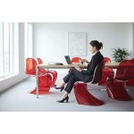 Krzesło Dankor Design Panton transparentny czerwony