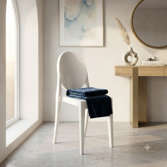 Krzesło Dankor Design Victoria Białe Poliwęglan Ghost Chair